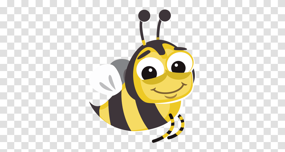 Bee Cartoon Bug Abeja Animada Formato, Invertebrate, Animal, Insect, Wasp Transparent Png