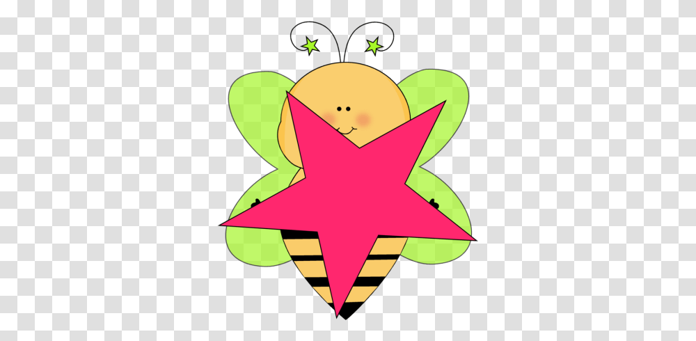 Bee Clip Art, Star Symbol Transparent Png