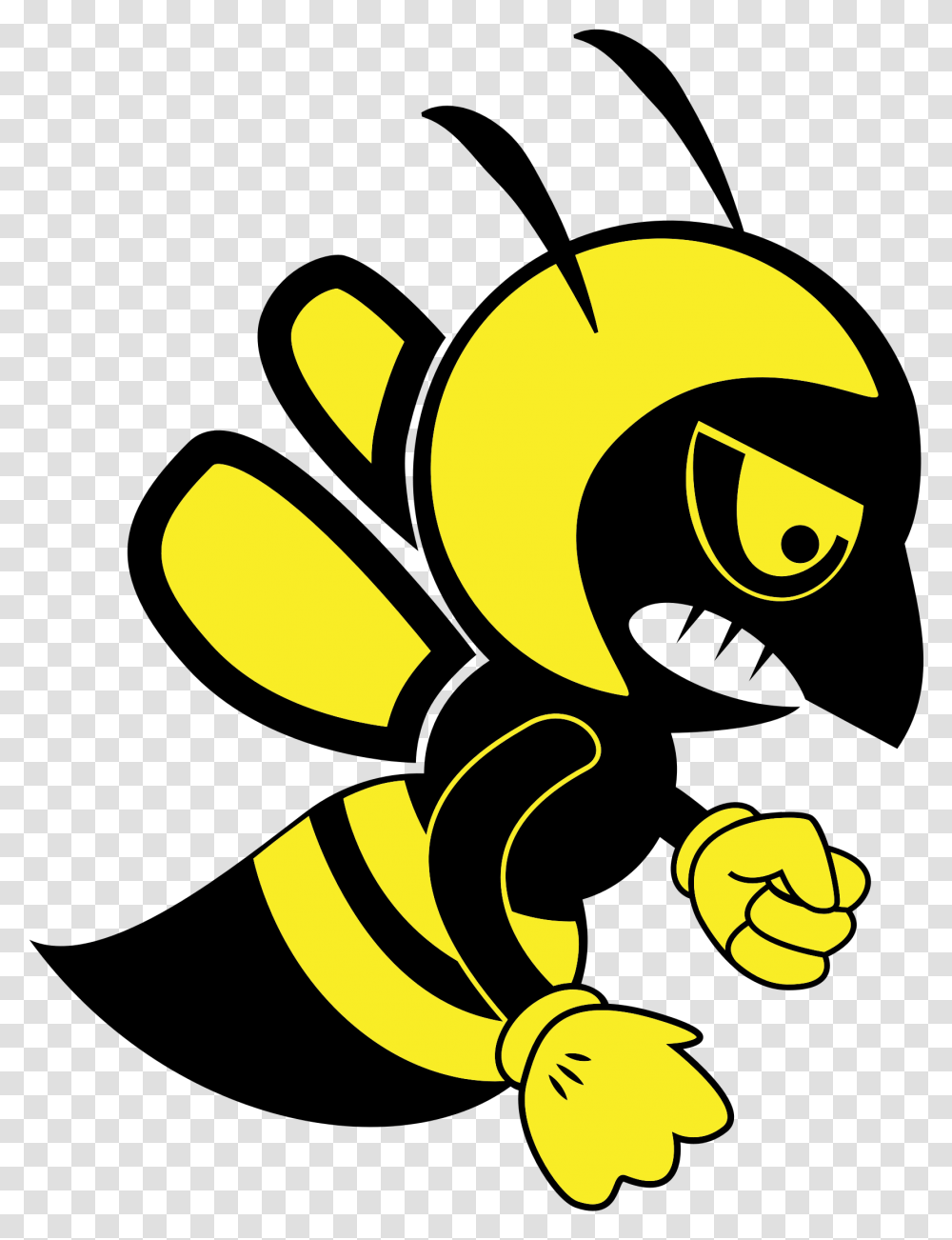 Bee Clipart Abeja Dibujo Con Casco, Floral Design, Pattern Transparent Png