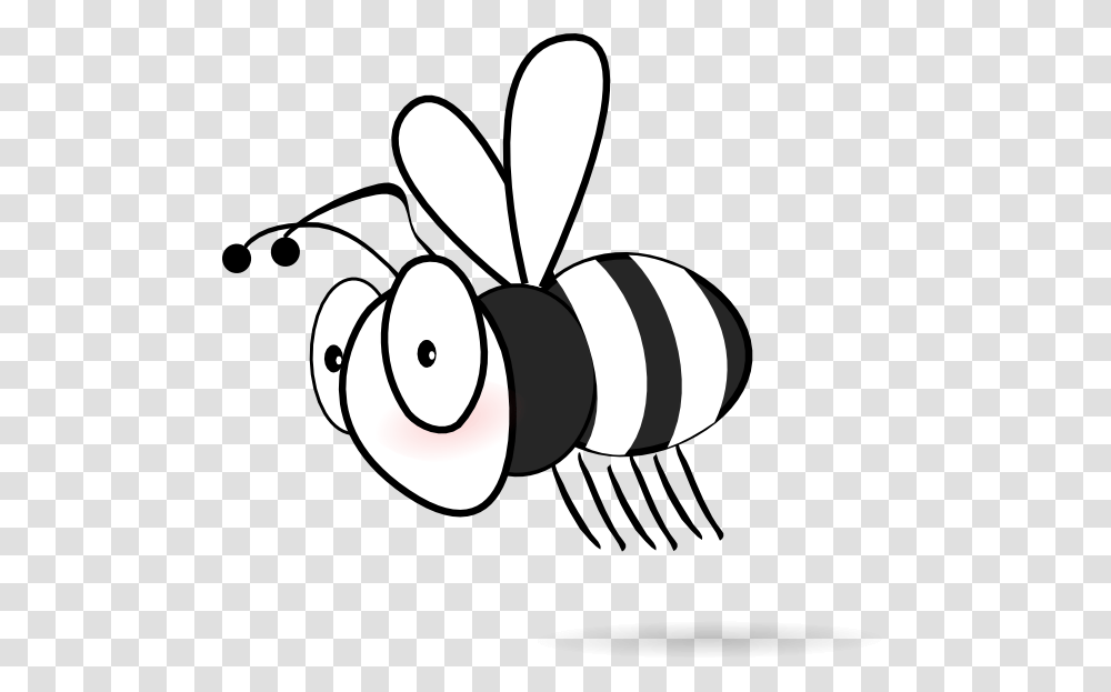 Bee Clipart Black And White, Invertebrate, Animal, Wasp, Insect Transparent Png