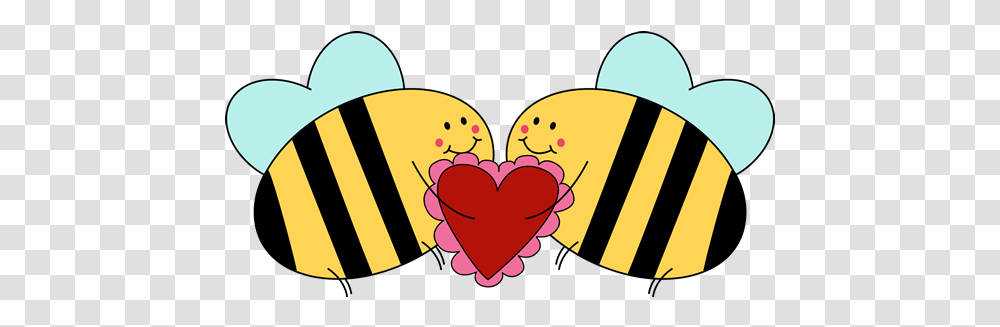 Bee Clipart Love Free Clip Art Stock Illustrations Clip Cute Valentines Day Clipart, Heart, Cushion, Rubber Eraser Transparent Png
