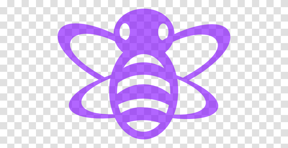 Bee Clipart Purple, Animal, Logo, Trademark Transparent Png