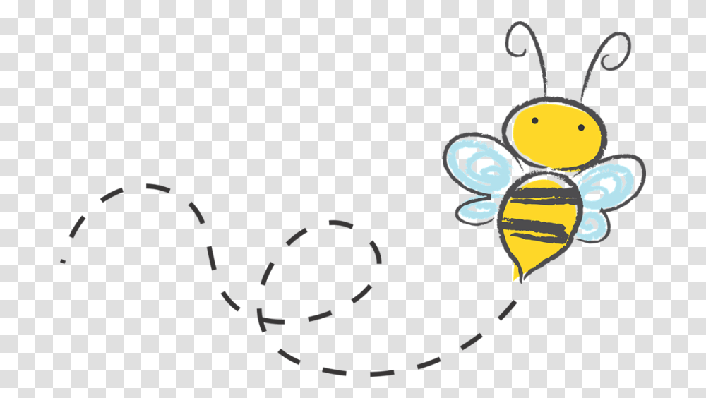 Bee Clipart Trail, Logo Transparent Png