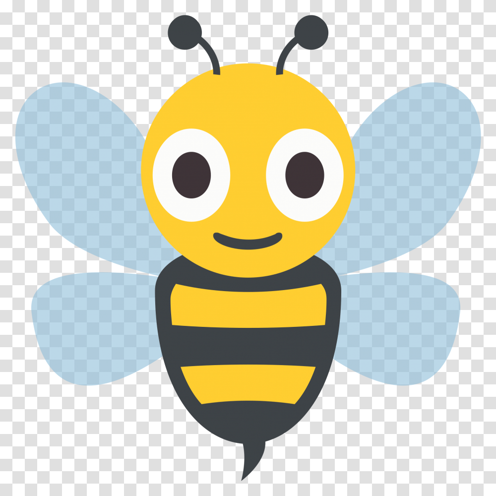 Bee Emoji Bee Emoji, Invertebrate, Animal, Insect, Honey Bee Transparent Png