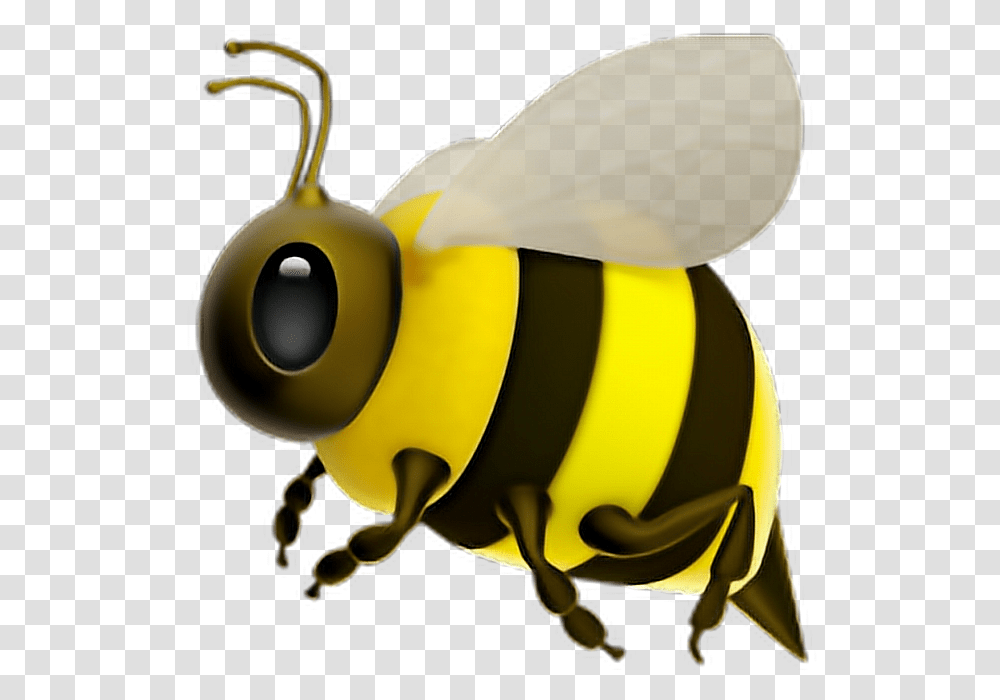 Bee Emoji Bee Insect Emoji Emoticon Iphone Iphonee, Invertebrate, Animal, Wasp, Hornet Transparent Png