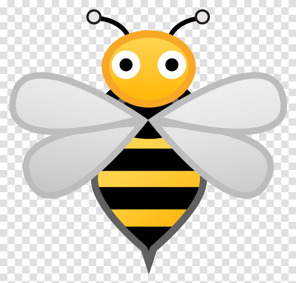 Bee Emoji Image Android Bee Emoji, Insect, Invertebrate, Animal, Wasp Transparent Png