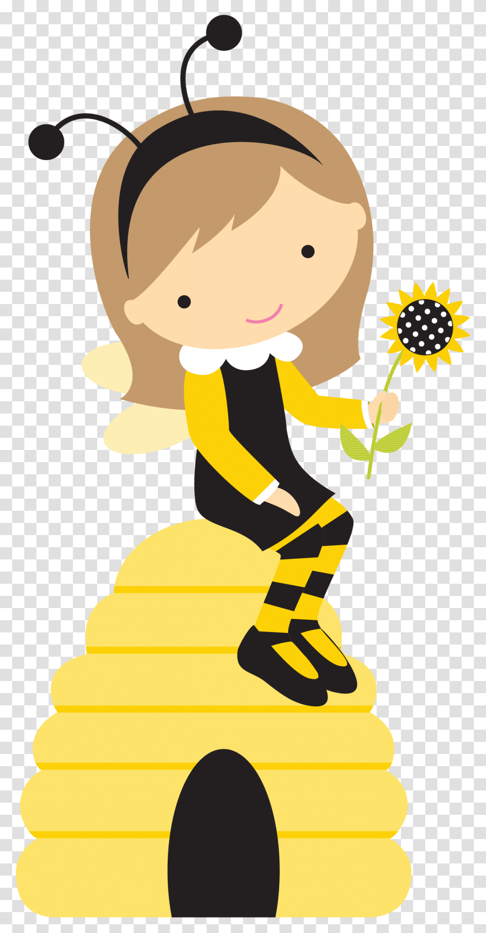 Bee Girl Clip Art, Plant, Flower, Blossom Transparent Png