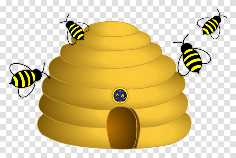 Bee Hive Clipart Yellow Bee Bee Hive Clip Art, Wedding Cake, Dessert, Food, Fruit Transparent Png