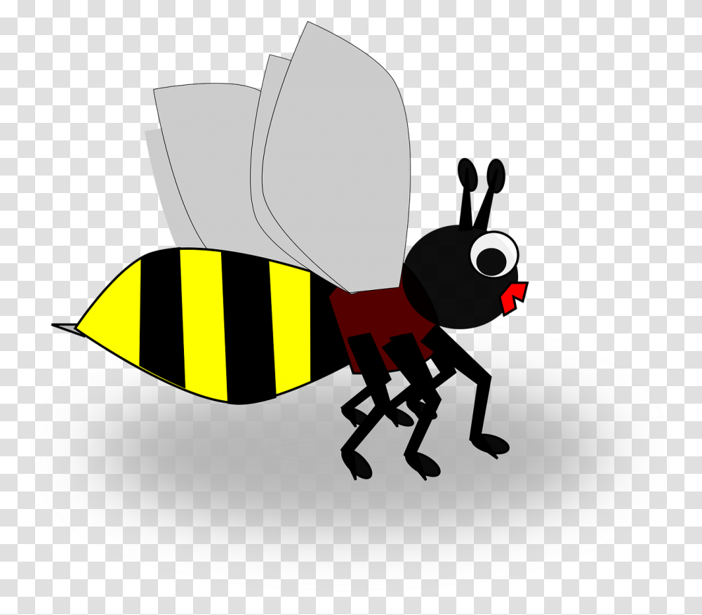 Bee Insect Simple Free Picture Honey Bee, Label, Outdoors, Nature Transparent Png