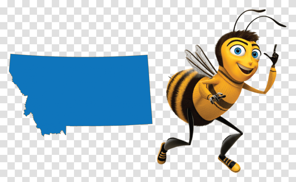 Bee Movie Barry B Bee From The Bee Movie, Honey Bee, Insect, Invertebrate, Animal Transparent Png