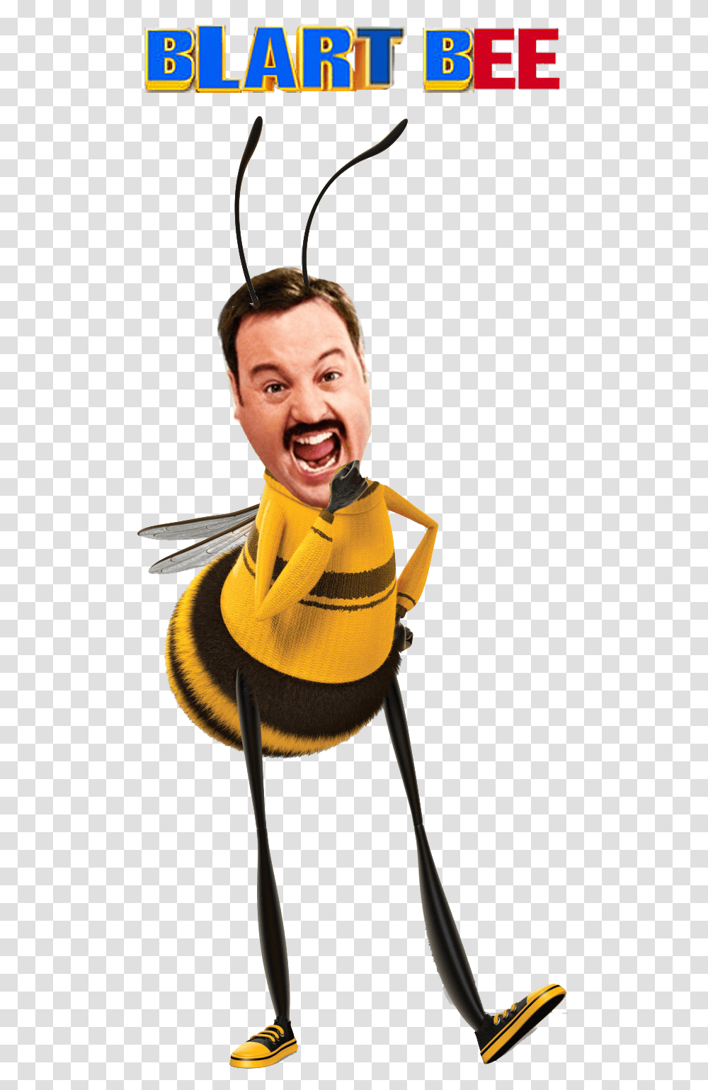 Bee Movie, Face, Person, Costume Transparent Png