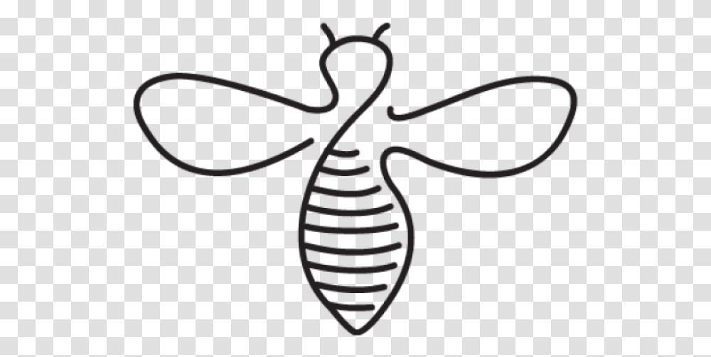 Bee Outline Clip Art Outline Bee, Stencil, Honey Transparent Png