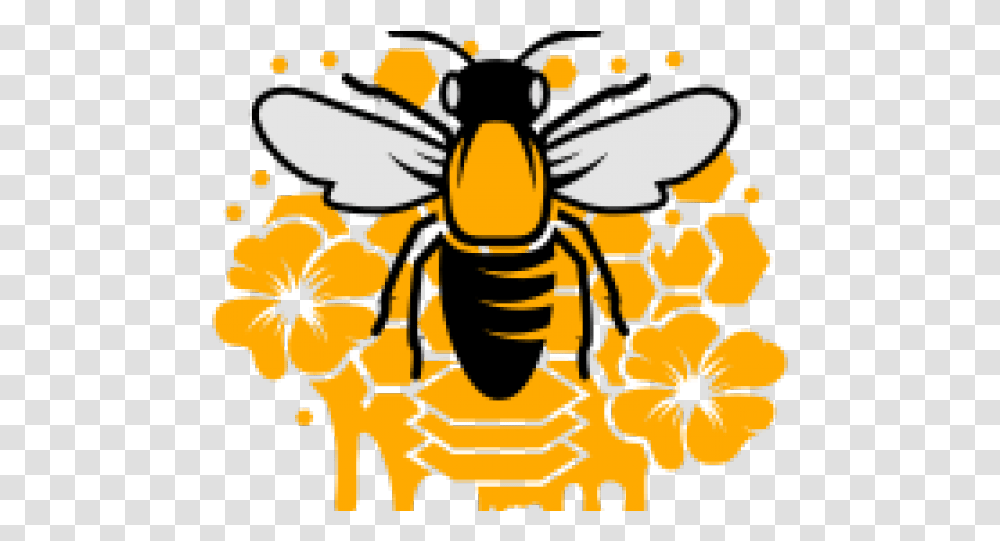 Bee With Crown Honeybee, Wasp, Insect, Invertebrate, Animal Transparent Png