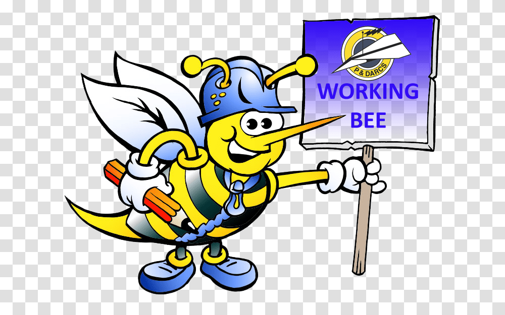 Bee Working Carpenter Bee Clip Art, Drawing, Doodle Transparent Png