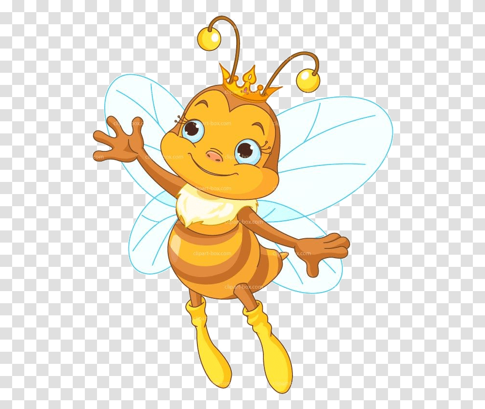 Bee X Queen Clipart Is Graphic Novel Aimed Flying Queen Bee Cute, Animal, Insect, Invertebrate, Honey Bee Transparent Png