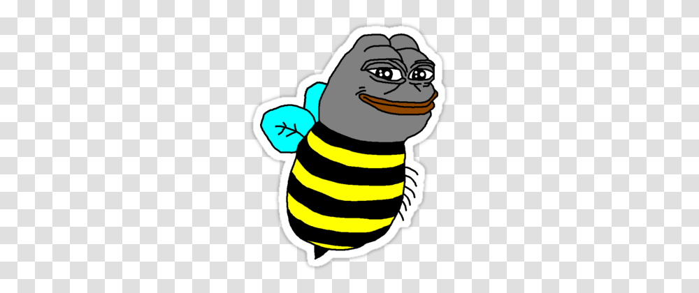 Bee Yourself Pepe Pepe Stickers Bee Movie Bee, Animal, Honey Bee, Insect, Invertebrate Transparent Png
