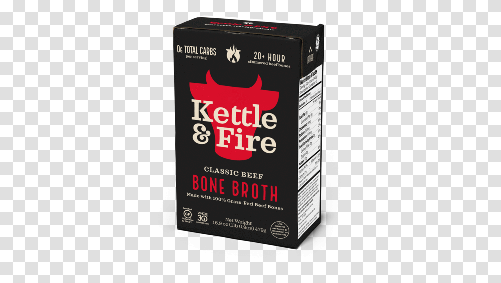 Beef Bone Broth Kettle And Fire Beef Bone Broth, Advertisement, Poster, Food, Flyer Transparent Png