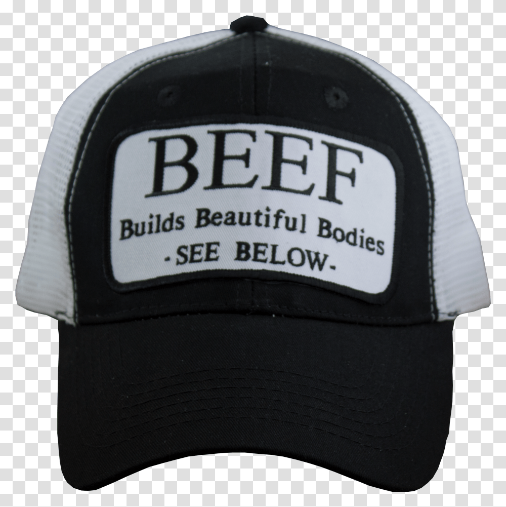 Beef Builds Beautiful Bodies Patch Trucker Hat Sisters Logga, Apparel, Baseball Cap Transparent Png