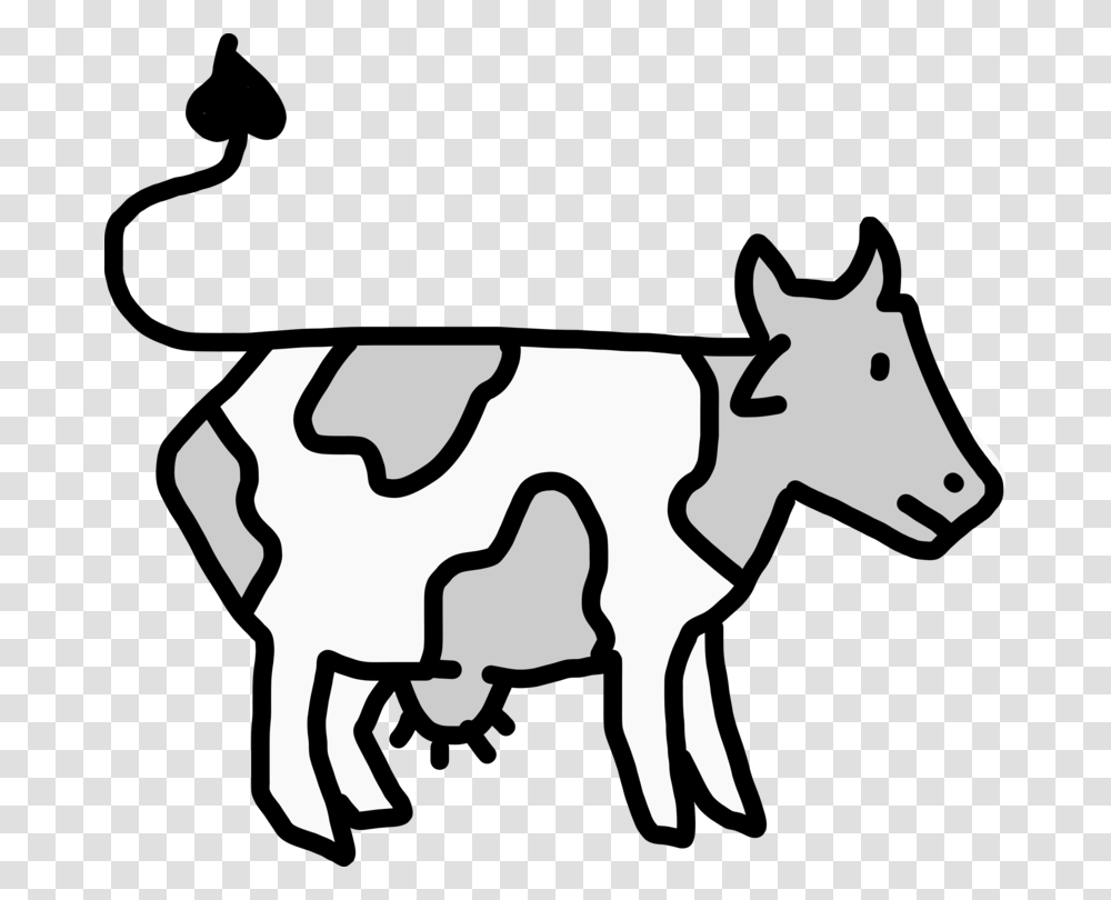 Beef Cattle Dairy Cattle Drawing Cartoon, Cow, Mammal, Animal, Gun Transparent Png