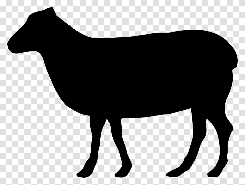 Beef Cattle Silhouette Clip Art, Gray, World Of Warcraft Transparent Png