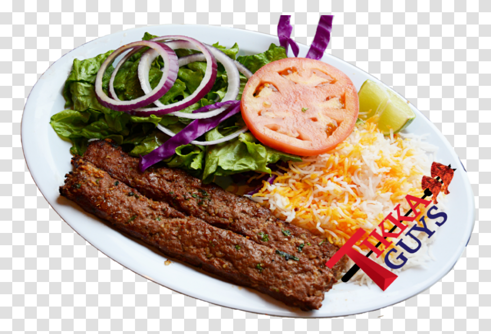 Beef Koobideh Kebab Patty, Food, Burger, Plant, Meal Transparent Png