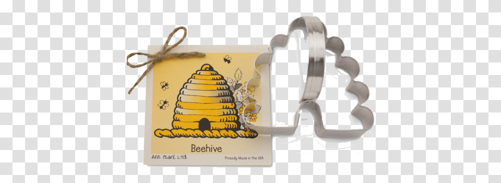 Beehive Cookie Cutter Honeybee, Label, Text Transparent Png