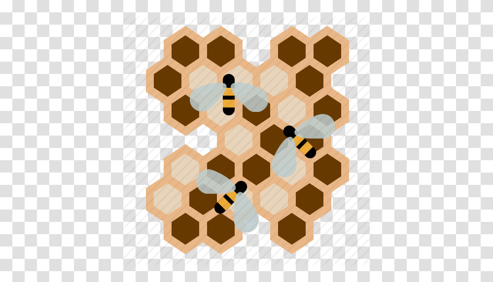 Beekeeping Bees Garden Honeycomb Larvae Worker Bees Yumminky, Food, Rug, Chess, Game Transparent Png