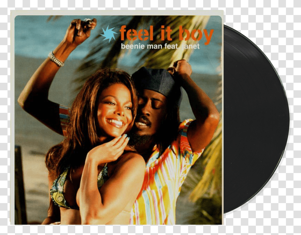 Beenie Man Amp Janet Jackson Feel It Boy, Person, Face, Poster, Advertisement Transparent Png