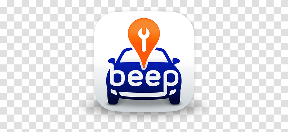 Beep Auto Service Finder App Book Car Repairs Online Logo Car Service App, Text, Alphabet, Label, Symbol Transparent Png