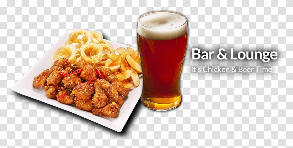 Beer And Chicken, Glass, Alcohol, Beverage, Drink Transparent Png