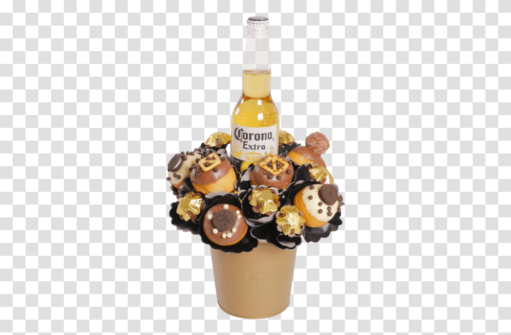 Beer And Doughnut Bouquet, Dessert, Food, Sweets, Confectionery Transparent Png