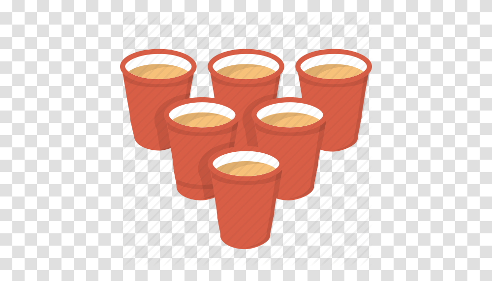 Beer Beerpong College Drink Party Pong Tailgate Icon, Coffee Cup, Cylinder, Tape, Tobacco Transparent Png
