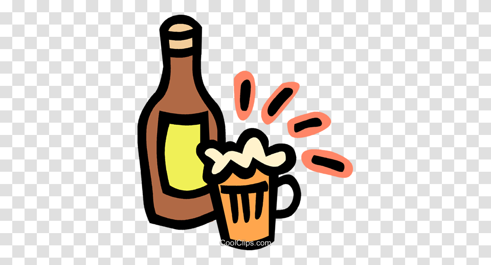 Beer Bottle And Mug Of Beer Royalty Free Vector Clip Art, Beverage, Drink, Alcohol, Wine Transparent Png