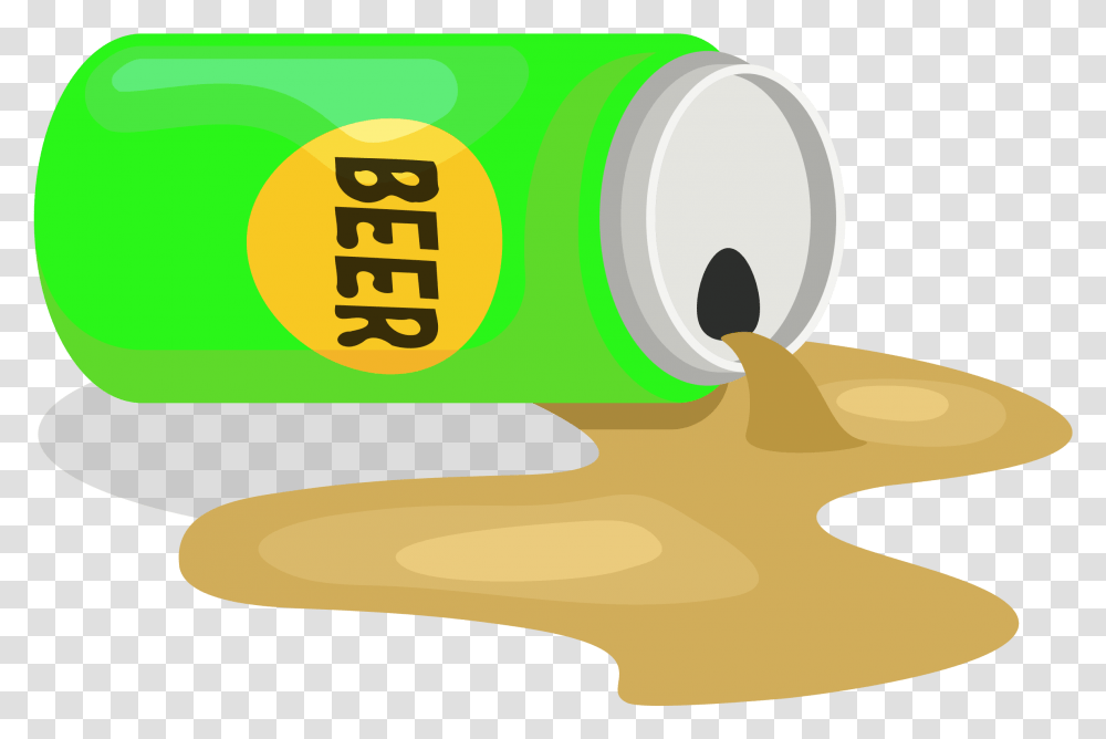 Beer Bottle Clip Art Background Cartoon Beer Bottle, Paper, Tin, Paint Container Transparent Png