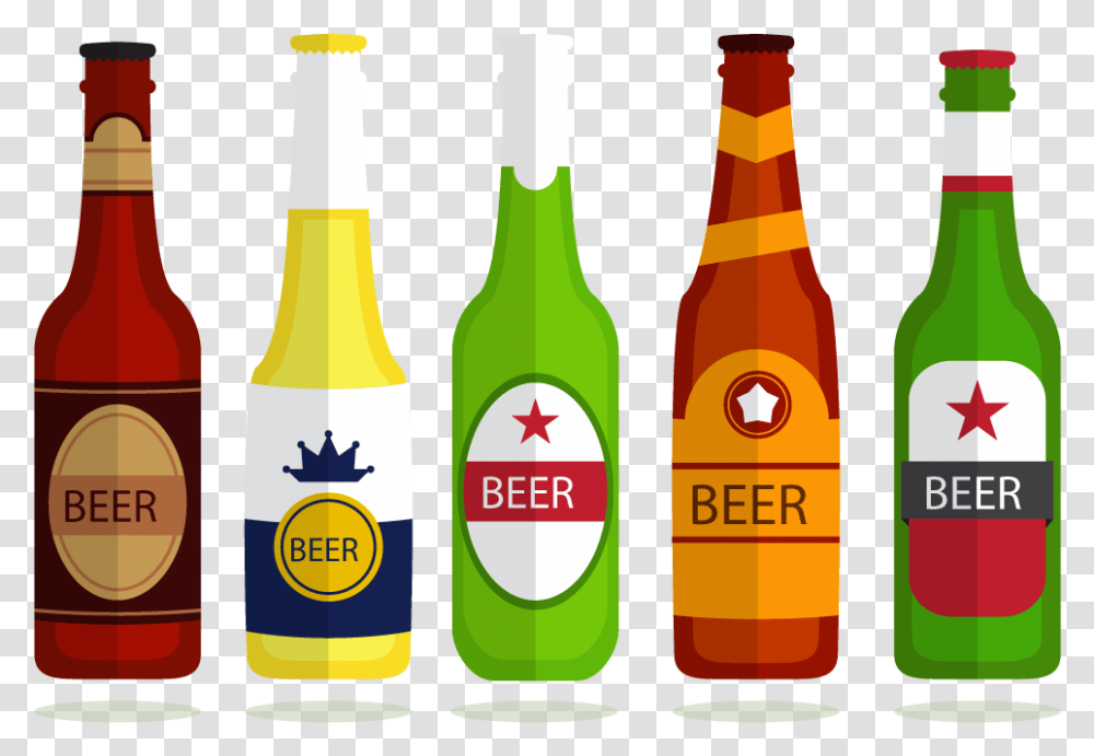 Beer Bottle Heineken Beer Bottle Alcoholic Beverage Beer Bottle Vector, Drink, Lager, Pop Bottle, Label Transparent Png