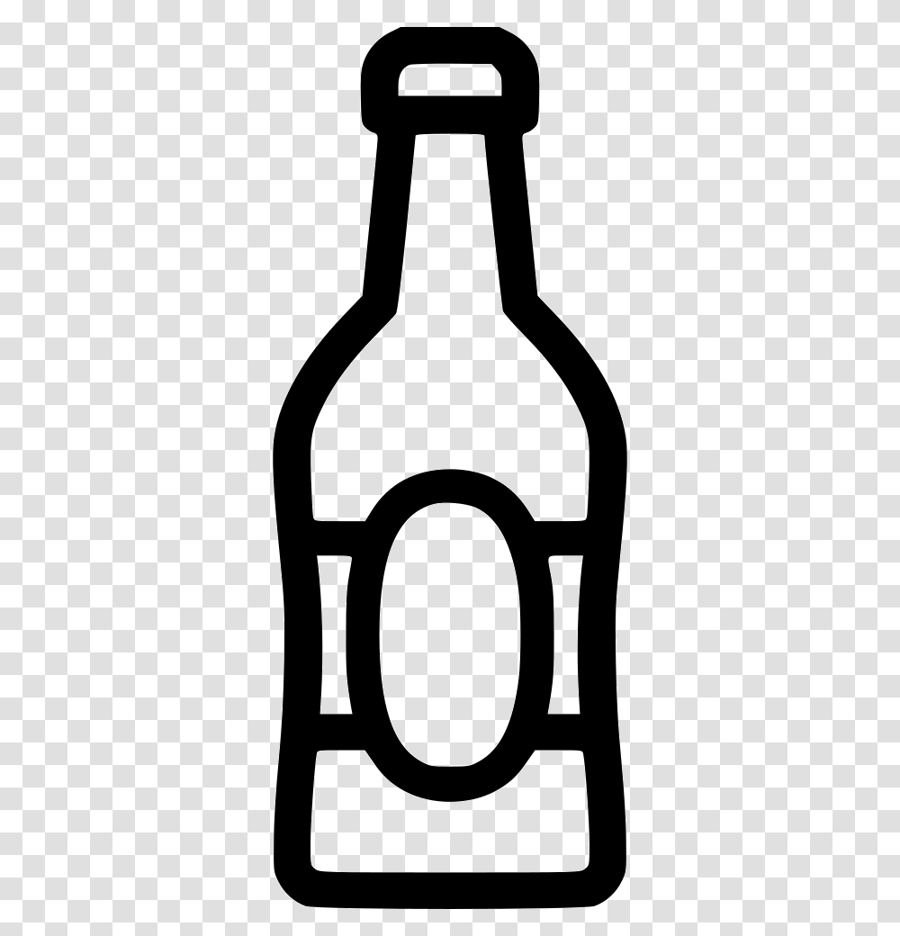 Beer Bottle Icon Free Download, Label, Stencil, Sticker Transparent Png