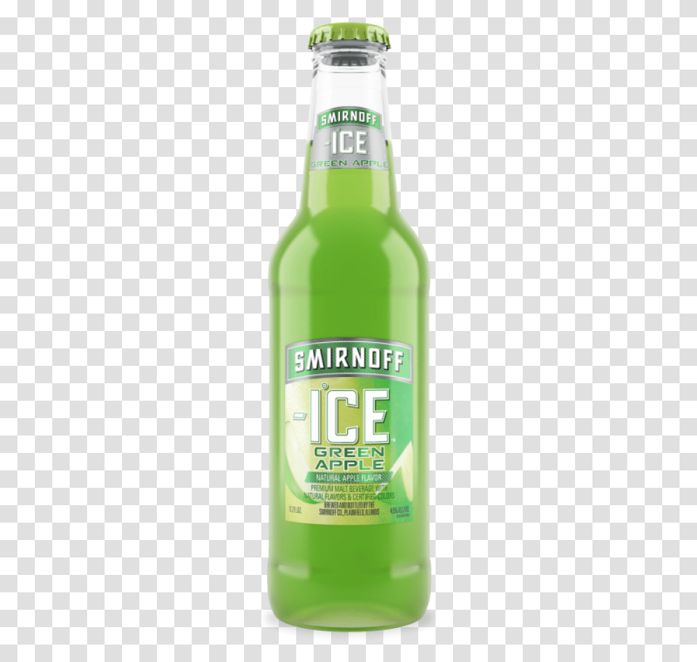 Beer Bottle Smirnoff Ice Flavors Green Apple, Absinthe, Liquor, Alcohol, Beverage Transparent Png
