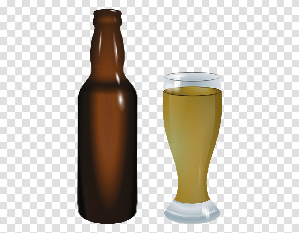 Beer Bottle Vector, Alcohol, Beverage, Drink, Glass Transparent Png