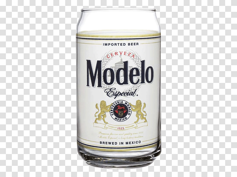 Beer Can Glass New Modelo Beer Clear, Alcohol, Beverage, Drink, Liquor Transparent Png