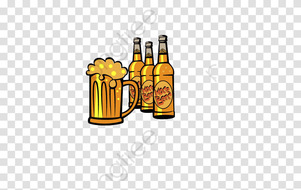 Beer Clipart Halloween Bottles Of Beer Cartoon Clipart Beer Bottle Vector, Alcohol, Beverage, Drink, Lager Transparent Png