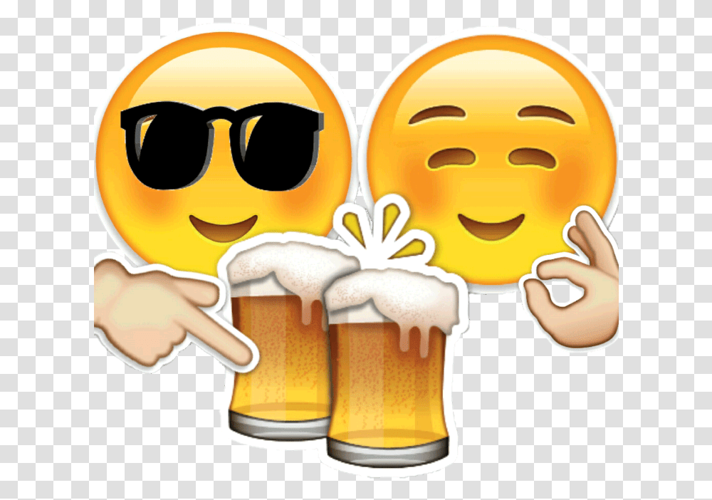 Beer Emoji, Glass, Alcohol, Beverage, Beer Glass Transparent Png