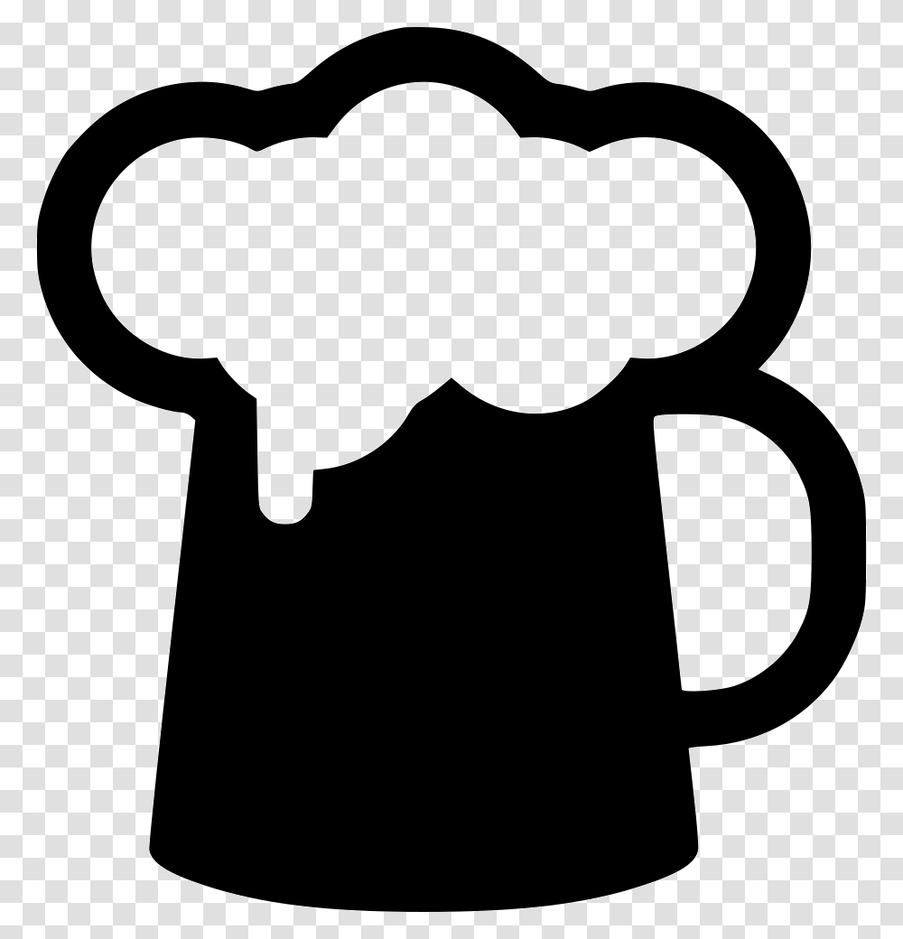 Beer Glass Beer Glass Icon, Stencil, Hand Transparent Png