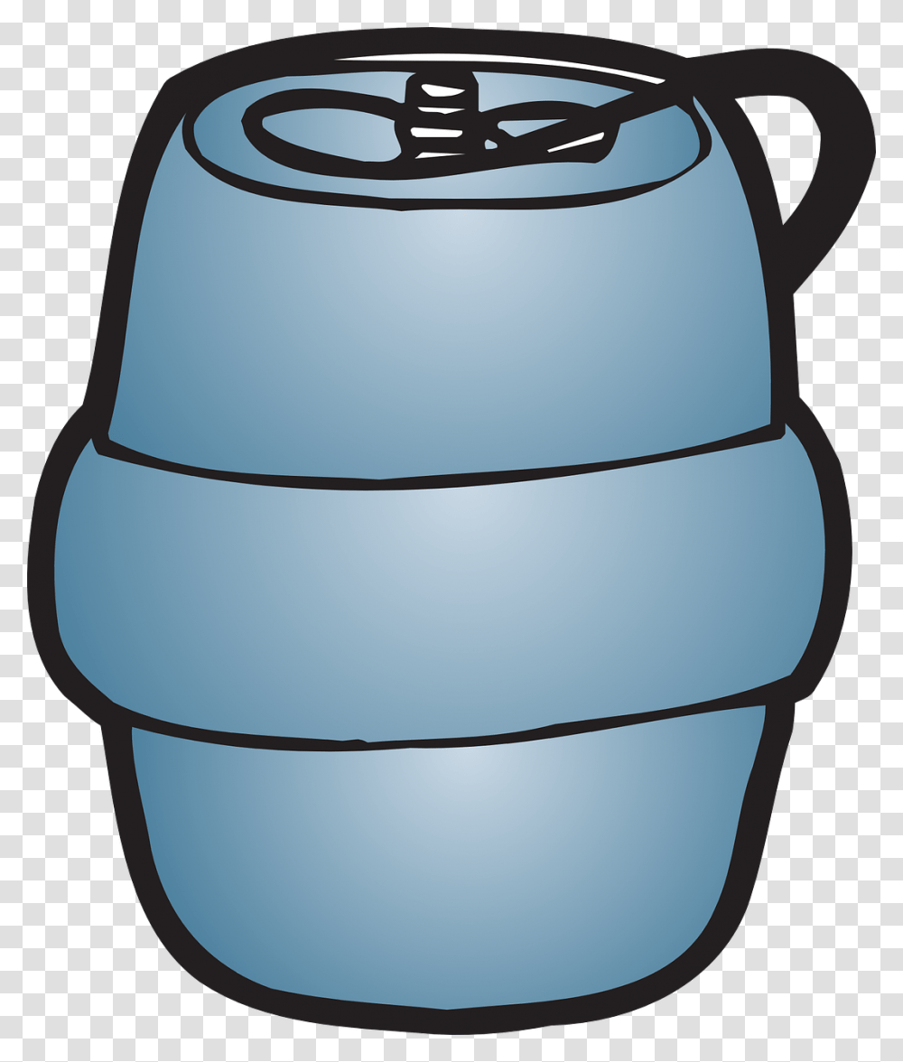 Beer Keg Keg Beer Dispenser Beer Barrel Beer Cooler Beer Keg Clip Art, Helmet, Apparel, Bucket Transparent Png