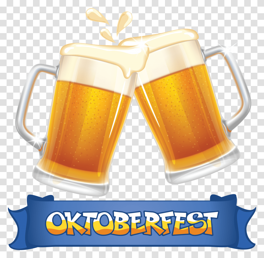 Beer Mug Background Oktoberfest Clipart Transparent Png