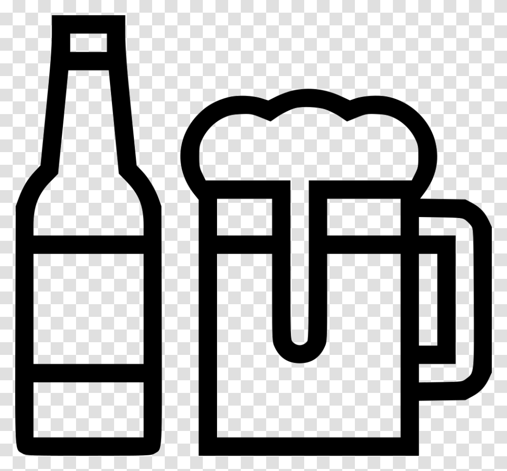 Beer Mug Icon Free Download, Beverage, Drink, Bottle, Alcohol Transparent Png