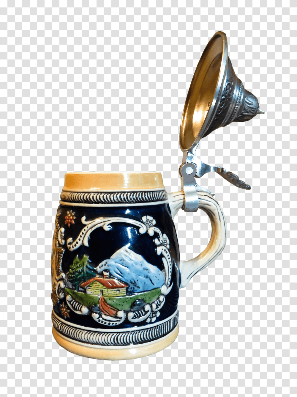 Beer Mug Mountain Decoration, Jug, Stein, Water Jug Transparent Png