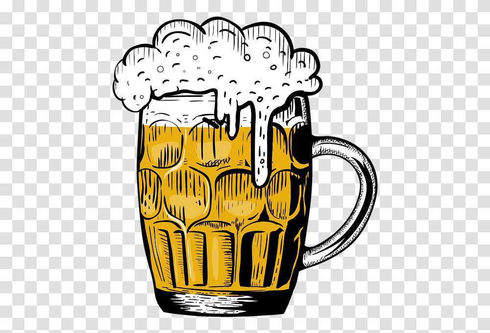 Beer Mug Refreshment Beer Mug Drink Glass Mug Gambar Gelas Bir Kartun, Beer Glass, Alcohol, Beverage, Stein Transparent Png