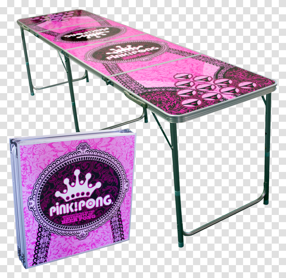 Beer Pong Tisch Pink, Tabletop, Furniture, Rug, Stand Transparent Png