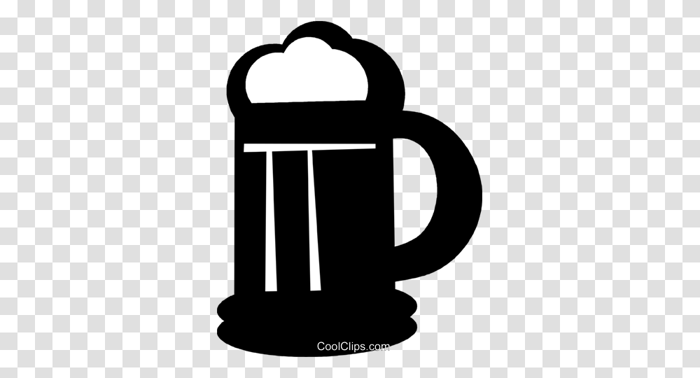 Beer Stein Royalty Free Vector Clip Art Illustration, Coffee Cup, Lock, Mailbox, Letterbox Transparent Png