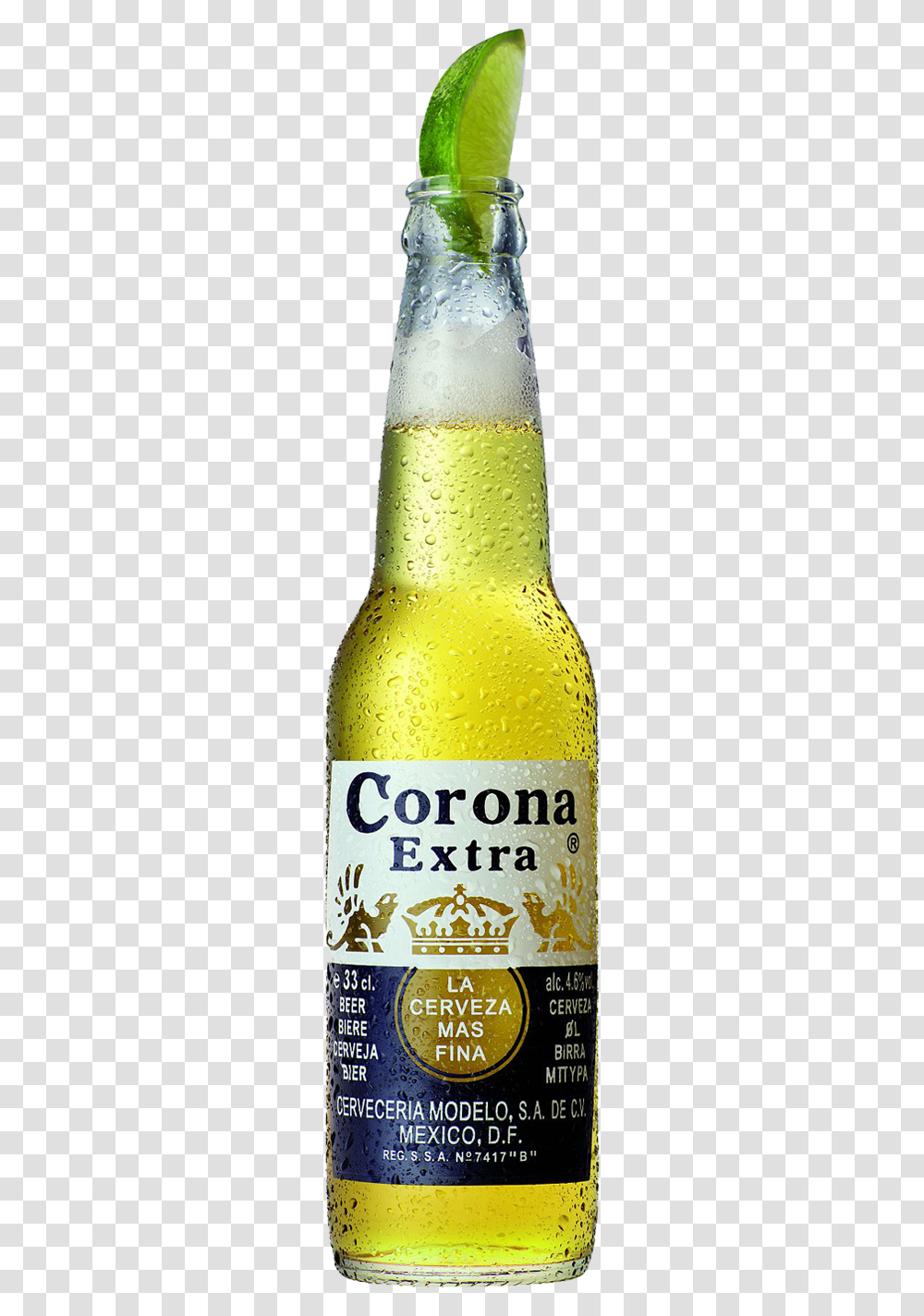 Beer With A Lime, Alcohol, Beverage, Drink, Bottle Transparent Png